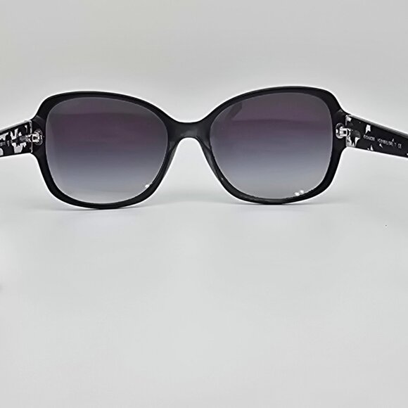 Coach HC8166 L154 Black Mosaic Frame Grey Gradient Lens Cat Eye Sunglasses 58mm main image 16